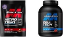 ΜύεςTech Whey Protein Powder Nitro-Tech Whey Protein Isolate & Peptides & nohydrate Powder Cell-Tech Creatine Powder