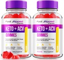 NutraRize (Συσκευασία 2 Fast Riped Keto+ACV Gummies, Advanced Formula, Apple Cider Vinegar 1000MG συμπλήρωμα βιταμινών, Μέγιστη δύναμη Gummy Κριτικές (120 Gummies)