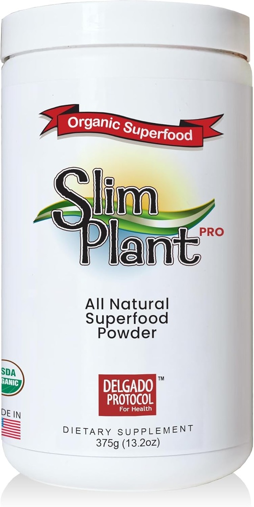 SlimPlant Pro - All Natural Superfood Protein Powder w/ 35 Βιταμίνες, Ορυκτά και ολόκληρα συστατικά τροφίμων (13.2 Ουγγιά)