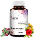 Dainova D Mannose 1350mg με κάψουλες Cranberry I D- Mannose για την πρόληψη UTI, ούρα, ούρα για την υγεία των γυναικών, και καθαρισμού. W/Hibiscus & Dandelion, 120 κάψουλες λαχανικών