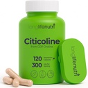 LongLifeNutri Citicoline (CDP-Choline) 300 mg, 120 κάψουλες χορτοφάγων, 4-Month Supply, GMP Certified, Κατασκευασμένο στις ΗΠΑ