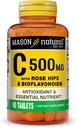 MASON ΦΥΣΙΚΗ Βιταμίνη C 500 mg, με Rose HIPS & Bioflavonoids, Immune Support & Antioxidant Formula, 90 δισκία