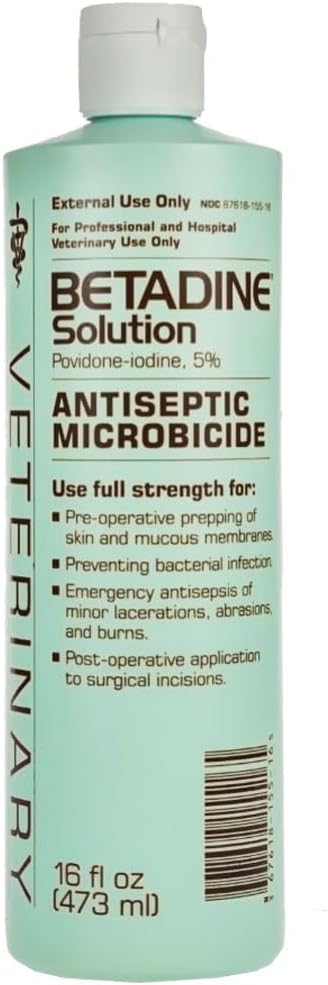 Betadine 5% Λύση, 16 Fl Oz (πακέτο του 1)
