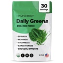 Συμπληρωματικό Daily Greens Powder, Super Greens Powder Superfood-Wholefoods, Organic Chlorella Powder, Barley Grass Juice Powder, Broccoli Spruts- ανοσοποιητική υποστήριξη, Εγκεφαλική υγεία, Metal Detox- 30 εξυπηρετήσεις