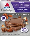 Atkins Endulge Treat, Almond Craze Bar, 2g Net Carbs, 1g Ζάχαρης, Καλή Πηγή Fiber, Keto Friendly, 16 Count