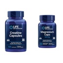 Επέκταση ζωής Κάψουλες Creatine 120 Count & Magnesium Caps 500mg 100 Count - μυϊκή δύναμη, υγεία της καρδιάς