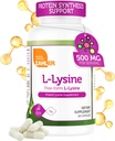 Zahler L-Lysine 500mg, Freeform L-Lysine Supplement, Kosher 60 Κάψουλες