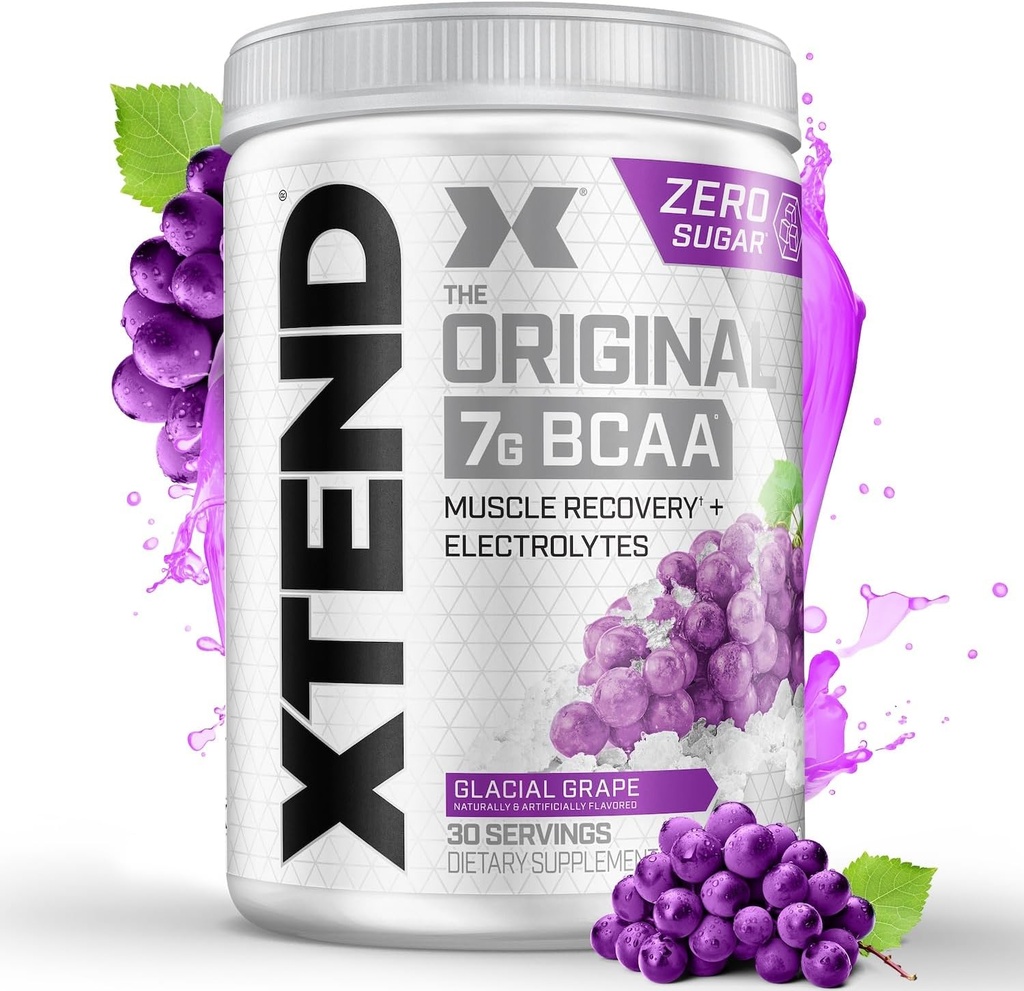 Xtend XTEND αρχική BCAA σκόνη 7g BCAA και 2.5g L-Γλουταμίνη, ζάχαρη δωρεάν μετά την προπόνηση μυϊκή αποκατάσταση ποτό με Αμινοξέα για άνδρες και γυναίκες, 30 εξυπηρετούν