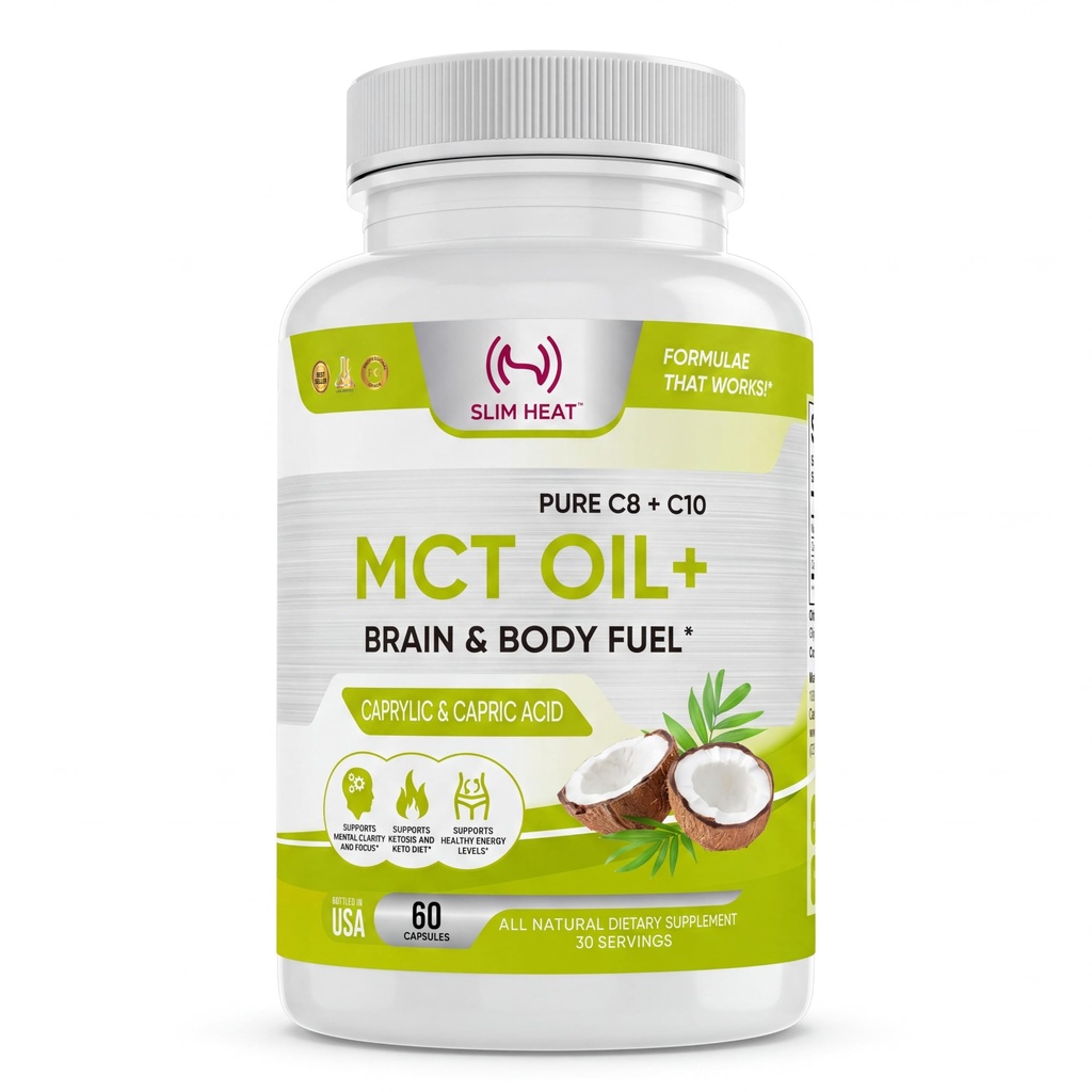 Κάψουλες λαδιού Keto MCT με C8 & C10 - Γρήγορη δράση Ketosis εγκέφαλος & το σώμα Καύσιμα για γυναίκες και άνδρες - Όλα φυσικά, μη GMO, Made in USA (1-Month Supply)
