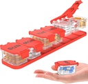 Extra Large Weekly Pill Organizer - Αδιάβροχη 7-Day Pill Box, Φορητή περίπτωση βιταμίνης & συμπληρώματος, Εύκολη σε Open Design, Ιδανική για Ταξίδια και Καθημερινή Διαχείριση Φαρμάκων (Red)