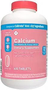 Μάρκα μέλους Ασβέστιο 600mg με βιταμίνη D-3 600Tablets