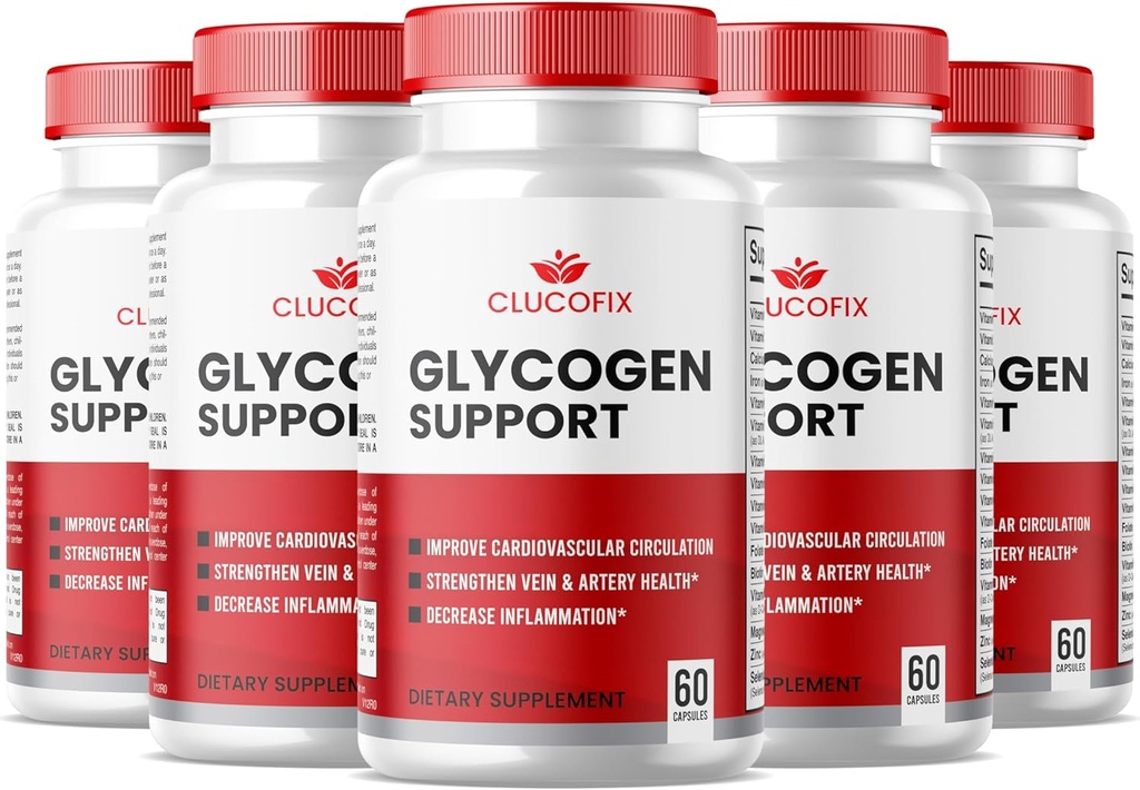 (5 Πακέτο) ClucoFix Glycogen Υποστήριξη κάψουλες - ClucoFix Glycogen Υγεία & Ευεξία Multivitamin Υποστήριξη χάπια - ClucoFix Glycogen - ClucoFix Glyco Προηγμένη Formula Reviews