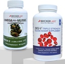 Bricker Labs Joint Comfort and Sugar Balance | Omega Cyclo Mussel for Joint Health + Big-V Triple Strength Vanadyl for Blood Sugar Support