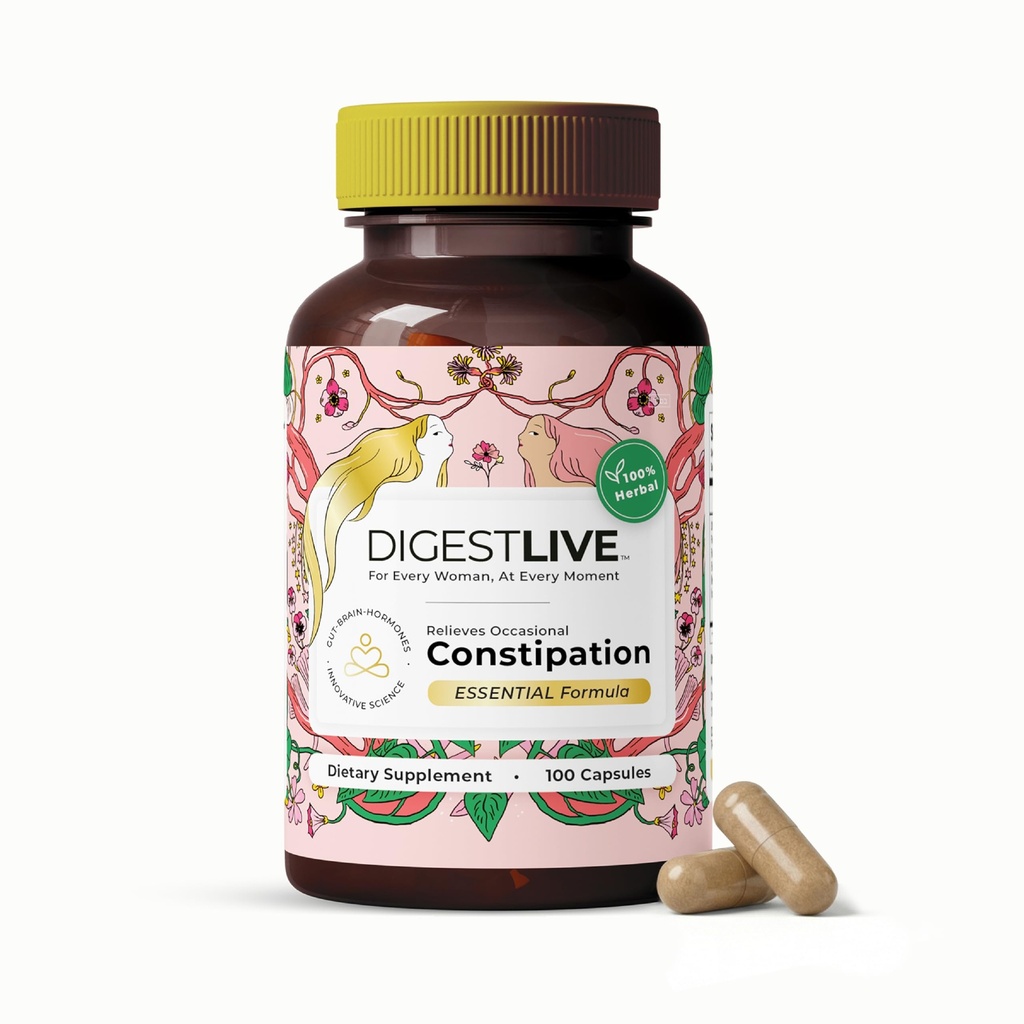 Laxative, Constipation Relief for Women - Αποσκληρυντής Στολών - 100% Φυσικό - 100 Κάψουλες - Γυναικείος Καθαρισμός Κολώνων, Detox - Αέριο και Αναπλήρωση Ανακούφιση - Vegan, Γλουτένη και GMO Δωρεάν