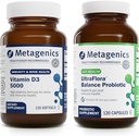 Metagenics Bundle - D3 5000 & UltraFlora Balance - 120 Softgels D3 5000 για την Ανοσολογική Υποστήριξη, την Υγεία των Οστών & την Καρδιά Υγεία - 120 Κάψουλες UltraFlora Balance for Digestive Health