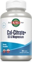 KAL Cal-Citrate+, Calcium Citrate Plus Vitamin D-3 and 500 mg of Magnesium, Healthy Bones and Teeth Support, Gluten Free and Lab Verified for Quality, 30 Servings, 120 Tablets