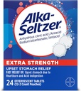 Alka- Seltzer Extra Strength Heartburn Relief Αναβράζοντα αντιόξινα δισκία, γρήγορη δυσπεψία ανακούφιση, 24 Ct