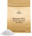 ΑΝΩΤΑΤΑ ΑΡΧΙΚΑ ΣΥΣΤΑΤΙΚΑ Betaine HCL 1 lb, χωρίς πρόσθετα ή πληρωτικά, Lab-Verified συμπλήρωμα