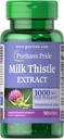 Puritan's Pride Milk Thittle 1000mg, 4:1 Extract (Silymarin), 90 Count