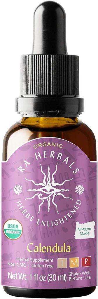 Organic Calendula Liquid Extract - Υποστήριξη Detox - 1 fl oz