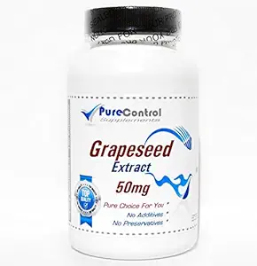Εκχύλισμα γκρέιπ-σπέρματος 50mg // 100 Κάψουλες // Καθαρό // με Συμπληρώματα Καθαρού Ελέγχου