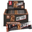 MET-Rx Big 100 Colossal Protein Bars, Great as Healthy Meal Replacement, Snack, and Help Support Energy, Φυστικοβούτυρο Pretzel, Με Βιταμίνη Α, Βιταμίνη C, και Ψευδάργυρο, 100 g, (Pack of 9)