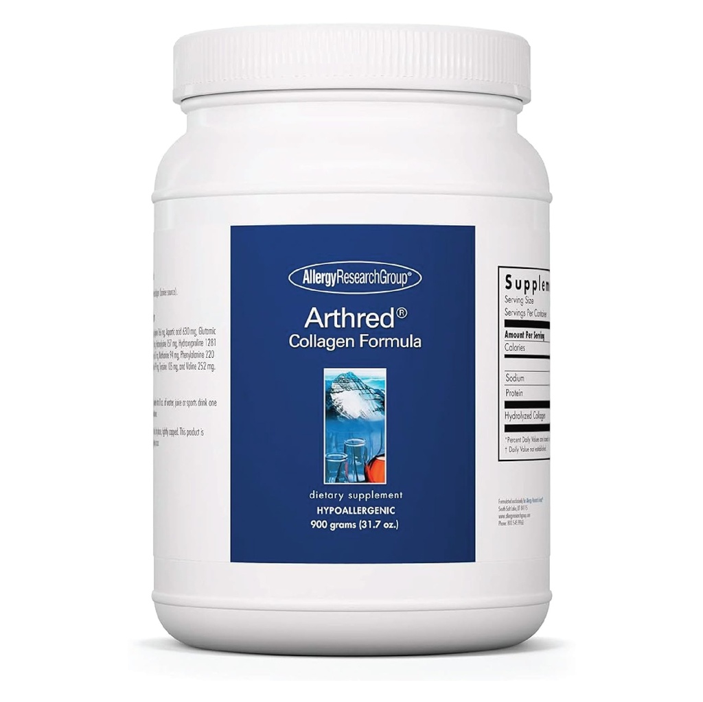 Allergy Research Group Collagen Powder for Men & Women - Collagen Peptides, Arthred Supplement, Bovine Soured, Arthred Powder, Collagen Formula, Hydrolyzed Collagen - 31,7 Oz