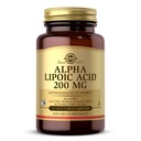 Solgar Alpha Lipoic Acid 200 mg, 50 κάψουλες λαχανικών - Αντιοξειδωτική υποστήριξη - Βοηθά στην ανακύκλωση Γλουταθειόνης, Βιταμίνης C & E, CoQ-10 - Μη ΓΤΟ, Vegan, Χωρίς γλουτένη, Χωρίς γαλακτοκομικά, Kosher - 50 Σερβιέτες