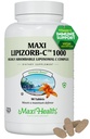 Maxi Health Liposomal Vitamin C 1000mg Δισκία με Digestive Blend, Υψηλή απορροφήσιμη Βιταμίνη υψηλής δόσης, μη GMO Kosher Χορτοφαγική Doctor-Σχηματισμένο συμπλήρωμα υποστήριξης ανοσοποιητικών (90 Count)