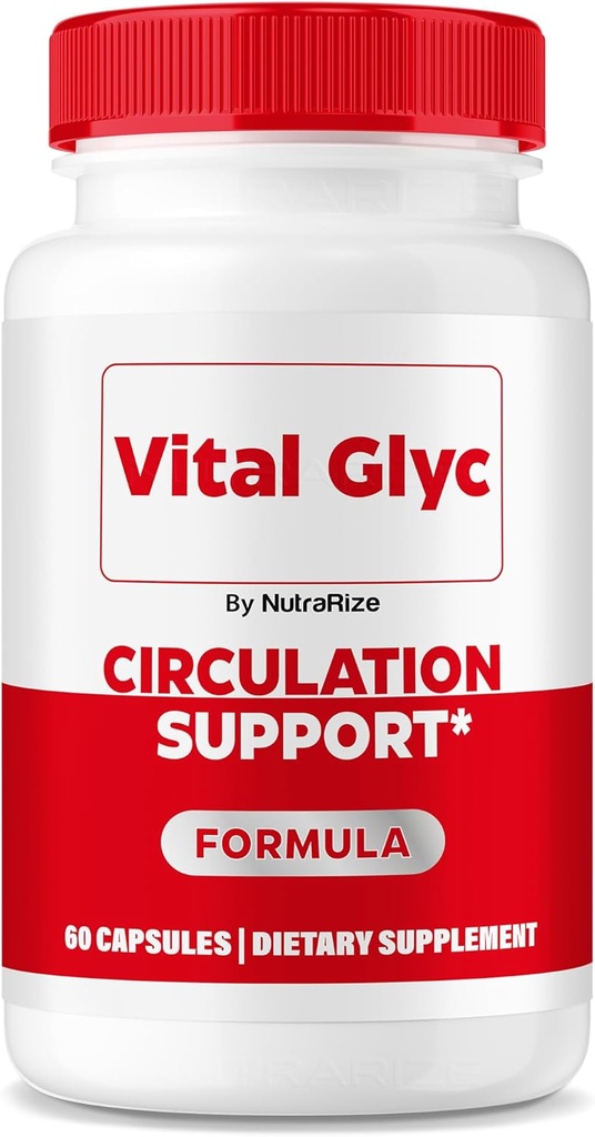 Vital Glyc Capsules - Official Blood Support Formula, Vital Glyc Blood Vessel Cleaner, Vital Glyc Glyco Optimizer Pills, Supports Overall Health & Wellness, Vital Glyc Powder (60 Capsules)