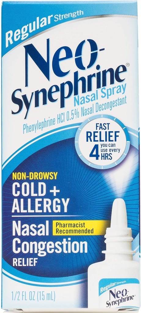 Neo- Synefrine Ρινική Αποσυμφορητικό Spray Κανονική δύναμη 0, 50 oz (ΠΑΚΕΤΑ OF 3)