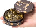 Θήκη χαπιών για Purse & Pocket - Metal Daily Pill Box για Ταξίδια, Φορητό Αδιάβροχο Pill Organizer Single Medicine Container Κάτοχος για Βιταμίνες, Fish Oil, Συμπληρώματα