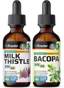 BIO KRAUTER Γάλα Γαϊδουράγκαθο Βάμμα 2 Fl. Oz. & Bacopa Βάμμα 2 Fl. Oz.