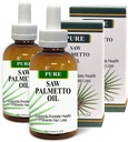 Pure Saw Palmetto Oil Organic Natural 60-90 ημερών εφοδιασμός σε αντίθεση με την αναποτελεσματική υποστήριξη σκόνης Prostate Υγεία ύπνου καλύτερα μείωση της συχνής ούρησης DHT Blocker Stop Hair Loss (2 Fl Oz)