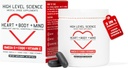High Level Science CoQ10, Omega-3, Vitamin E - Cardiologist Formulated for Heart + Body + Mind Health with DHA/EPA, Antioxidant for Energy, Superior Bioavailable Fish Oil - Gluten Free, 60 Softgels