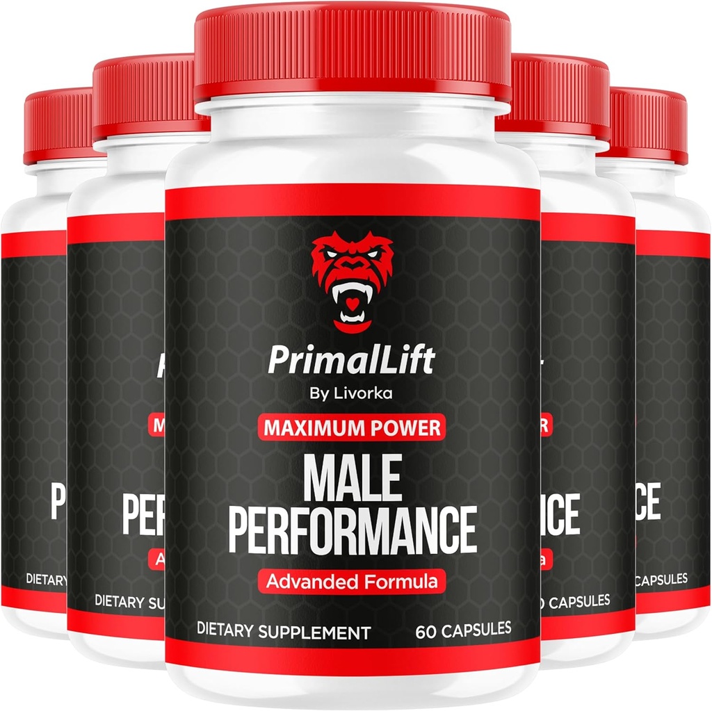 (5 Pack) Primal Lift, Primal Lift for Men, Primal Lift Capsules, Primal Lift Pills, Primal Lift Supplement, PrimalLift All Natural Support, Primal Lift Advanced Formula, 300 Capsules for 5 Months