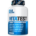 Evlution Διατροφή VitaTest - Βιταμίνες + Υποστήριξη τεστοστερόνης - Βασική Βιταμίνη + Ορυκτή Υποστήριξη - Ανδρική Καθημερινή Θρεπτική & Τεστοστερόνη Υποστήριξη - Οστική, Οφθαλμική & Ανοσοποιητική Υποστήριξη - 45 Σερβιέτες - 90 Δισκία