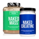 NAKED πρωτεΐνη χωρίς σόγια Bundle: 8LB σοκολάτα Vegan μάζα Creatine