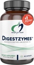 Σχέδια για την υγεία Digestzymes - Digestive Enzymes + Betaine Hydrochloride for Gas & Bloating Relief - Pepsin, Ox Bile, Lactase Enzyme & Lipase Enzymes for Digestion (60 Κάψουλες)