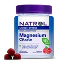 Natrol Magnesium Citrate, High Absorption Magnesium Supplement for Mood and Stress, Helps Calm The Mind and Relax The Body, 60 Raspberry-Flavored Gummies, Up to a 30 Day Supply