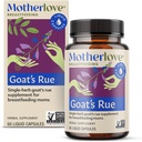 Motherlove Goat’s Rue (60 Liquid caps) Συμπλήρωμα Γαλουχίας για την ανάπτυξη ιστού του μαστού και την υποστήριξη της προσφοράς μη-ΓΤΟ, βιολογικά βότανα, Vegan, Kosher, χωρίς σόγια