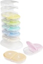 EZY DOSE Weekly (7-Day) AM/PM Pill Organizer Tower, Stackable Medication Dispenser, Portable Travel Pill Box με πρωινά & απογευματινά διαμερίσματα, Easy-to-Use Καθημερινή περίπτωση αποθήκευσης βιταμίνης, ουράνιο τόξο