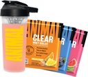Διαυγές Whey Protein Isolate δειγματολήπτης συσκευασίας & shaker μπουκάλι - Deliciously Juicy 20g πρωτεΐνη, Limeade καρπούζι, Acai βατόμουρο, Pineapple πορτοκαλί, 3 ενιαία-serving πακέτα