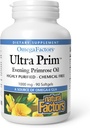 Natural Factors Ultra Prim Evening Primrose Oil 1000mg, A Natural Source of Omega-6 GLA, 90 Softgels