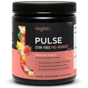 LEGION Pulse Pre workout Supplement - Όλα τα φυσικά Nitric Oxide Preworkout ποτό για την ενίσχυση της ενέργειας, Createine Δωρεάν, φυσικά ζαχαρούχο, Beta Alanine, Citrulline, Alpha GPC (Caffeine Free Tropical Punch)