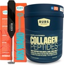 BUBS Naturals Collagen Peptides Σκόνη & Mixing Wand Bundle, Collagen for Women & Men, Hydrolyzed Peptides, Unflavored Pasture Μεγαλωμένο χόρτο Fed, Keto Friendly, 20 oz Collagen Tub (28 Services) +1 Wand