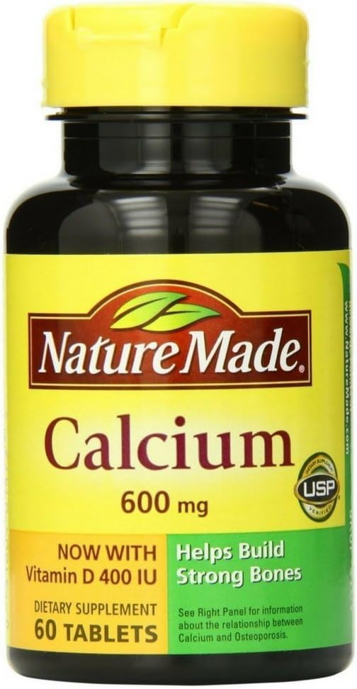 Φτιαγμένο ασβέστιο με βιταμίνη D3 600mg, 60 δισκία