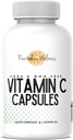 Vitamin C Capsules | Pure, Corn, & GMO-Free | 1000 mg Vitamin C Per Capsule | 200 Capsules