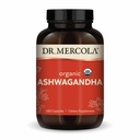Dr. Mercola Organic Ashwagandha - Supports Energy Production & Adrenal Health - 800 mg Per Serving - Non-GMO, Gluten-Free & Soy-Free - Certified USDA Organic - 180 Capsules (90 Servings)
