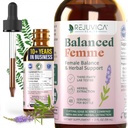 Rejuvica Health Balanced Femme - Advanced Female Balance Support Supplement - Liquid Delivery for Better Absorption - Vitex, Dong Quai, Black Cohosh, Maca Wild Yam & More!
